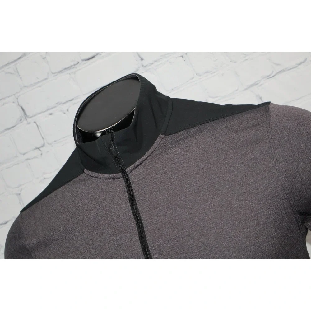 Nike Golf 1/4 Zip Pullover Mens Small Gray Long Sleeve Shirt Performance Gym